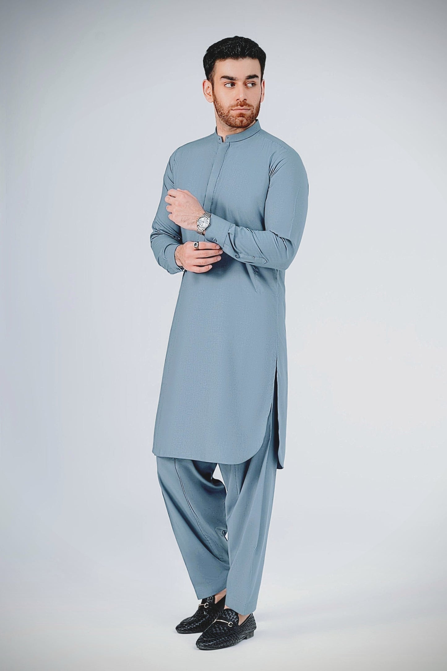 Ocean Blue Soft Cotton Latha