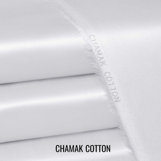 Chamak Cotton White