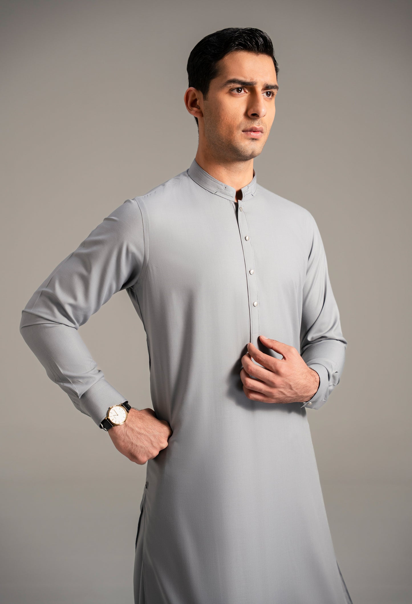 Titanium Silver Soft Cotton latha