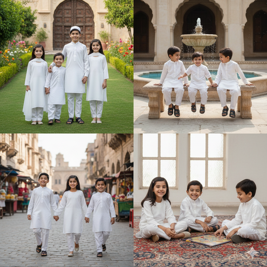 New Year Deal. Kids Plain White Cotton Slub fabric For Multiple Use.