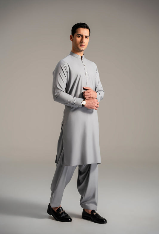 Titanium Silver Soft Cotton latha